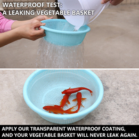 Revêtement adhésif transparent imperméable à appliquer au pinceau pour l'étanchéité des murs extérieurs des toits