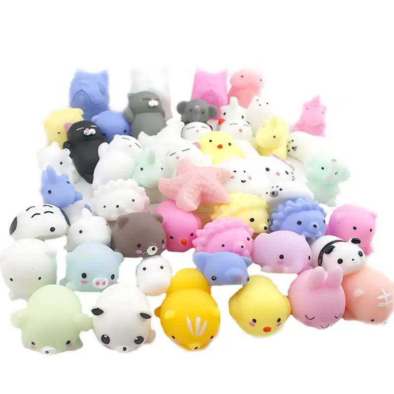 Mini Kawaii Mochi Squishy animali spremere giocattoli antistress Goodie Bag Stuffers