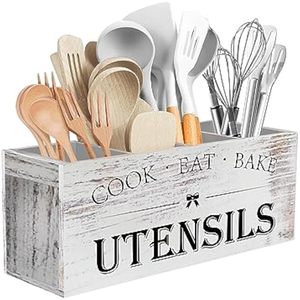 Boîte de rangement transfrontalière pour couverts de cuisine, boîte de rangement pour couteaux et fourchettes de comptoir, ustensile de cuisine en bois pour plan de travail - Product Image 5