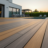 Tarima de WPC, Pavimento Exterior de Madera y Plástico Compuesto, Apto para Parques y Jardines