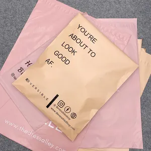 Benutzer definierte gedruckte Logo Farbe Kunststoff Poly mailer Kurier Versand Taschen Flyer Tasche Kleidung Poly Mailers Versandt aschen