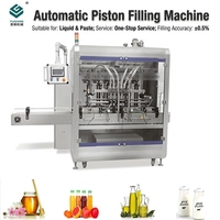Servomoteur entièrement automatique à 4 têtes PLC 100-1000ml Machine d'embouteillage Machine de remplissage pour shampooing à l'huile de boisson 500ml 200ml Remplissage
