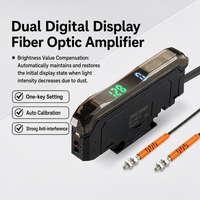 Amplificateur de fibre optique industriel haute vitesse Jingjiang ES 25us avec double affichage numérique et fonctions de synchronisation par capteur photoélectrique