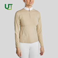 Hauts de sport compressifs pour le dropshipping – Sous-vêtements d'équitation à manches longues pour femmes – Chemises d'équitation pour concours