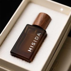 Flacon de parfum vide transparent givré personnalisé de 30ml 50ml 100ml flacon de parfum carré en verre ambré de luxe à sertir avec bouchon - Product Image 5