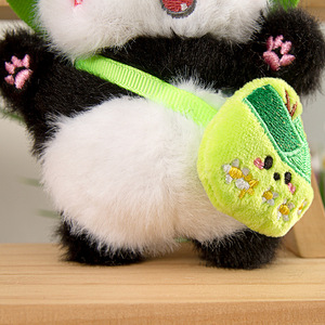 Panda Plush Toys With <b>Hat</b> And Bag Cute Stuffed <b>Animal</b> <b>For</b> Kids Ages 2 4 Years Unisex Gift From China - Product Image 3
