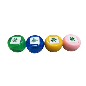 Dés de direction du vent pour Mahjong, ronds, vert, jaune, rose, orange, pour jeux de société, cartes et divertissement - Product Image 5