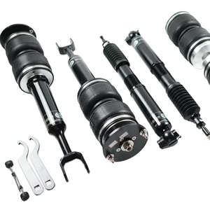BESTPRICE 2x Amortiguador De Gas A Presión Puntal Delantero Bitubo Incl. Soporte De Puntal Y Kit De Protección Contra El Polvo, Compatible Con FIAT PANDA (169
