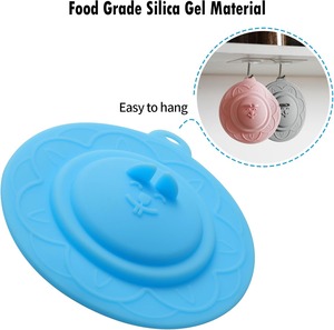 Couvercles de tasses en silicone <span class=keywords><strong>visage</strong></span> de chat Couvercles en silicone multicolores pour tasses Tasses Théières Couvercle de tasse flexible Couvercles de tasse chaude pour café et thé - Product Image 4