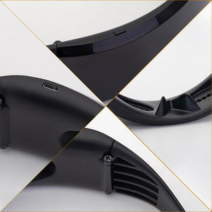 Lunettes LED lumineuses noires UV400 avec contrôle par application Bluetooth pour fêtes et spectacles sur scène - Product Image 3