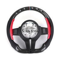 Volant sport en cuir carbone à fond plat pour BMW F10 F20 F30 F32 F36 F80 F82 M3 M4 M Sport - Vente en gros
