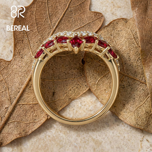 แหวนเพชรเพาะเลี้ยงในห้องปฏิบัติการ CVD HPHT รับรองโดย IGI ประดับเพชรทรงมาร์คีส์ VVS เงินแท้ 925 แหวนหมั้นเพชรเพาะเลี้ยงในห้องปฏิบัติการ งานสั่งทำพิเศษ - Product Image 2