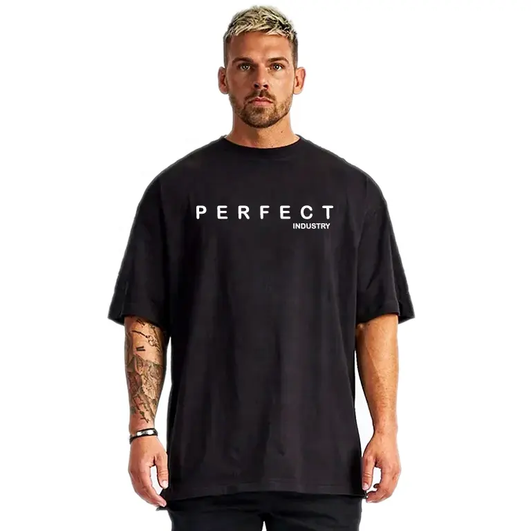 Fertigen Sie hochwertige CREW-NECK Herren 100% Baumwolle T-Shirt Druck T-Shirt mit benutzer definierten Logo/Druck anpassen
