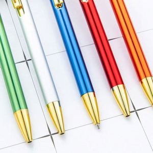 New 1.0Mm Multi-Color Ballpoint Wholesale Office Student <b>Retractable</b> Metal Custom Logo Hotel Conference Promotional <b>Pens</b> - Product Image 3