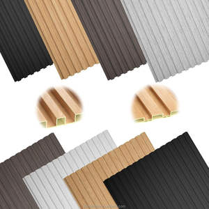 Thân Thiện Với Môi Không Thấm Nước Gỗ Nhựa Composite <span class=keywords><strong>WPC</strong></span> Tấm Tường <span class=keywords><strong>Louver</strong></span> Cho Văn Phòng Phòng Trang Trí Nội Thất - Product Image 2