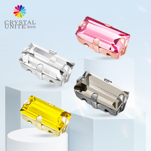 Advanced Quality Sew-on Fancy Stone <strong>Machine</strong> <strong>Cut</strong> Crystal Glass Stones Bead Rectangle Shape Bling Strass <strong>Gem</strong> With Claw Setting - Product Image 5