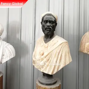 FANCY Hot Selling Natural Marble Hand Carved Human Figure Bust Sculpture For Decoration