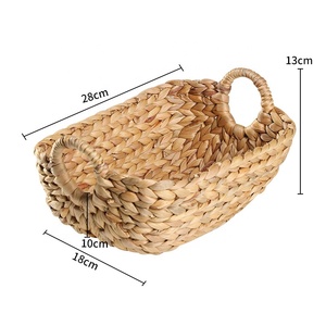 Thân Thiện Với Môi Tự Nhiên Dệt Tổ Chức Bin Lưu Trữ Giỏ Nước Hyacinth Lưu Trữ Với Xử Lý <span class=keywords><strong>Wicker</strong></span> Giỏ Cho Nhà Sử Dụng - Product Image 4