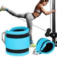 Boucle de résistance accessoires d'entraînement sangle de cheville en aluminium pour portique support Fitness jambe exercice Machine pièces accessoires