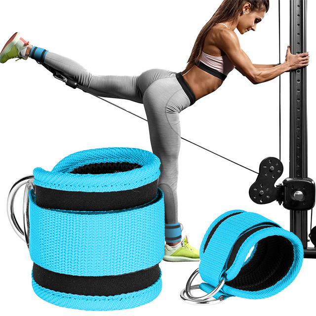 Resistance Buckle Workout Accessories Aluminum Ankle Strap for Gantry Rack Fitness Leg Exercise Machine Parts Accessories