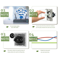 Prise murale électrique MVAVA, norme EU/FR, 16A, 110V-240V, verre cristal, USB Type-C, fonction DIY, combinaison libre, pièce