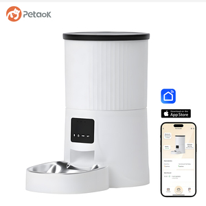 4L automatico Smart Pet Feeder WiFi controllo APP solido modello di registrazione vocale <span class=keywords><strong>Timer</strong></span> di cibo gatti cani batteria/ciotola di carica - Product Image 1