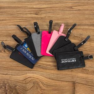 Etiquettes de bagages de <span class=keywords><strong>voyage</strong></span> de luxe multicolores Etiquette de valise pour carte d'embarquement en <span class=keywords><strong>avion</strong></span> Etiquette de bagage en cuir PU vierge Motif à la mode - Product Image 5