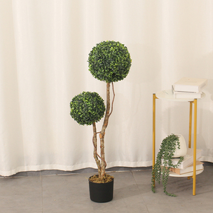 <span class=keywords><strong>Bolas</strong></span> de madera de boj artificial Venta directa de fábrica Recorte Bola de hierba verde Árboles Plantas de interior <span class=keywords><strong>grandes</strong></span> Decoración al aire libre en maceta - Product Image 2