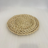 Set de table rond fait main résistant à la chaleur, écologique, design champêtre, durable, antidérapant, décoration intérieure écologique