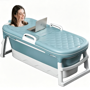 <span class=keywords><strong>Vasca</strong></span> da Bagno Pieghevole per Adulti, <span class=keywords><strong>Vasca</strong></span> Portatile per Immersione nel Ghiaccio da 52 Pollici per Adulti e Bambini con Coperchio - Product Image 1