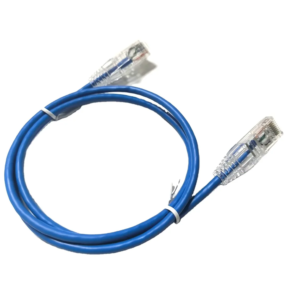 Câble réseau ultra-mince XXD cat 6 câble mince RJ45 emballage OEM gaine PVC/LSZH cuivre nu 28awg câble de raccordement Ethernet