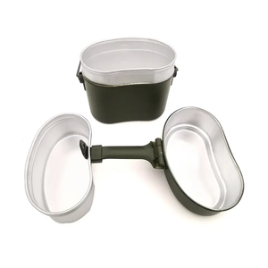 DFM1104 Olla y Plato Portátiles de Aluminio para Acampar al Aire Libre, con Tapa, para una Sola Persona - Product Image 6