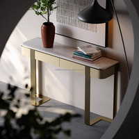 Table console moderne de luxe pour hall et hôtel meubles de salon avec miroir pour cuisine blanchisserie et table console