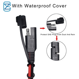 Dc Power SAE cắm kết nối 12-24V Xe Thuốc lá nhẹ hơn ổ cắm phụ kiện 15A cầu chì cáp với 1 năm bảo hành chức năng âm thanh nổi - Product Image 4