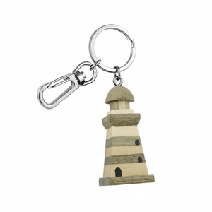 Llavero de Madera con Diseño de Faro, Producto sin Caja - Product Image 2
