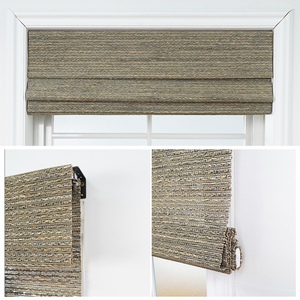 Hot Selling Cordless Roll up <strong>Bamboo</strong> <strong>Blind</strong> with Valance Electric Woven Wood <strong>Blinds</strong> for <strong>Indoor</strong> Windows - Product Image 2