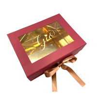 Fantaisie Papier Sweet Box Carton Fenêtre Artisanat Emballage boîte Cookie Pain Pâtisserie Donut Macaron Bonbons cadeau emballage boîte pour Nourriture
