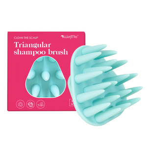 Scalp Massage Hair Brush TPR Material Wet Dry Use For Scalp Cleaning Relief Fatigue - Product Image 2