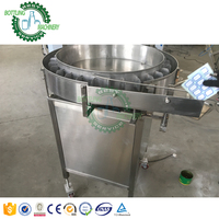 Canette métallique rotative SUS304, conteneur en aluminium, pour bouteille manuel, vide, en plastique PE ronde, sans brouilleur, machine de table à rotation