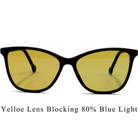 Lunettes anti-lumière bleue unisexes Cat Eye 100% Lunettes filtre Blue Ray Lunettes anti-lumière bleue pour ordinateur de jeu
