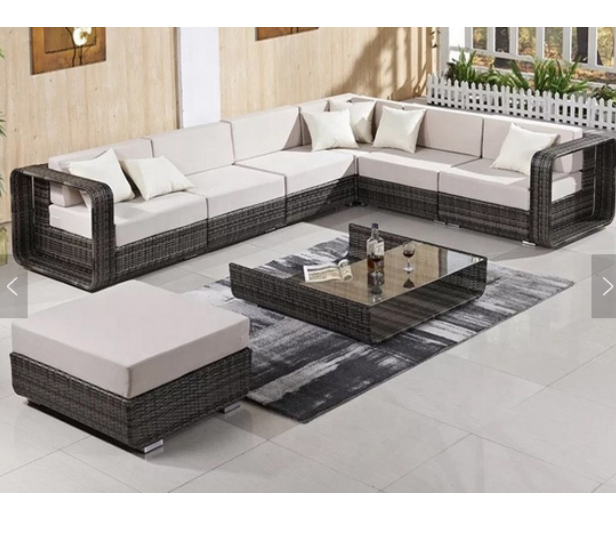 New arrival unique design garden furniture modern wicker sofa set
