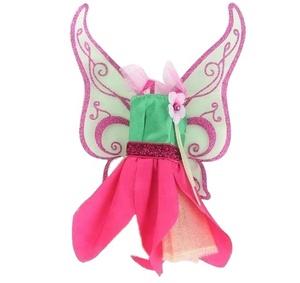 Nouveaux <span class=keywords><strong>accessoires</strong></span> pour vêtements de poupée, robe de fée avec ailes de papillon - Product Image 3