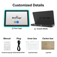 Tableta WL1089T RK3576S en Forma de L de 10.1 Pulgadas con Barra de Luz LED, Android 14, 4+64 GB, 3TOPS, POE, NFC, Wi-Fi 6, para Uso Profesional