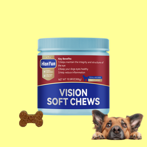 OEM Suppléments oculaires pour chiens Vision Support Soft Chews avec Lutéine DHA & Vitamine C Chews Cataract & Dry Eye Relief Supplément - Product Image 1