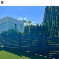 Gran oferta, puertas de entrada eléctricas, sistema de valla de seguridad de Metal de aluminio, cercas de jardín para el hogar, tapas de poste de valla