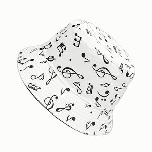 Chapeau de soleil d'été double face anti-UV Azov-yt pour couple, style graffiti, avec poche de rangement intégrée - Product Image 2