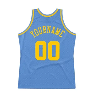 Sublimation Basketball <strong>Clothes</strong> Quick Dry Custom Reversible Sublimation Sky Blue Basketball Jersey Design - Product Image 3