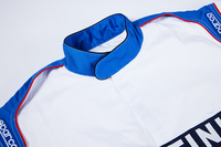 Tenue de pilote de course pour accessoires de cinéma, combinaison de course classique avec blocs de couleur et logo personnalisé