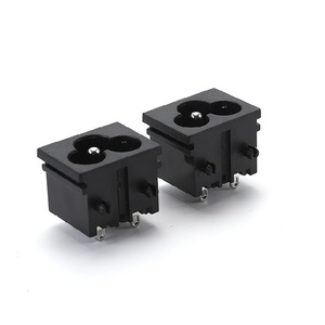 2.5A 7A 125V 250V 3-Core Plum <strong>Socket</strong> 3-Pin Snap in Panel Mounting C6 AC Power Plug &amp; <strong>Sockets</strong> - Product Image 3