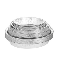 Plat à pâtisserie rond en aluminium de haute qualité avec couvercle pour gâteaux, pains, pâtisseries et cuisson au four